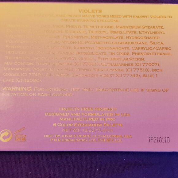 THE VIOLET'S BY JUVIA'S" Partially Unused. - Picture 5 of 5